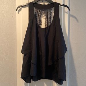 Bcbgeneration black tank top with lace back detail